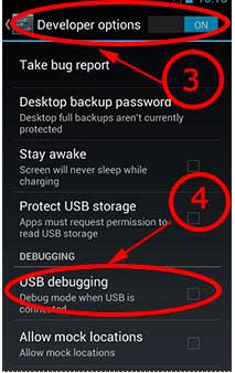 USB debugging android os 4.0