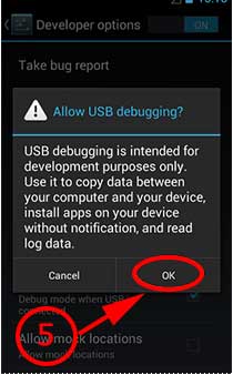 USB debugging android os 4.0